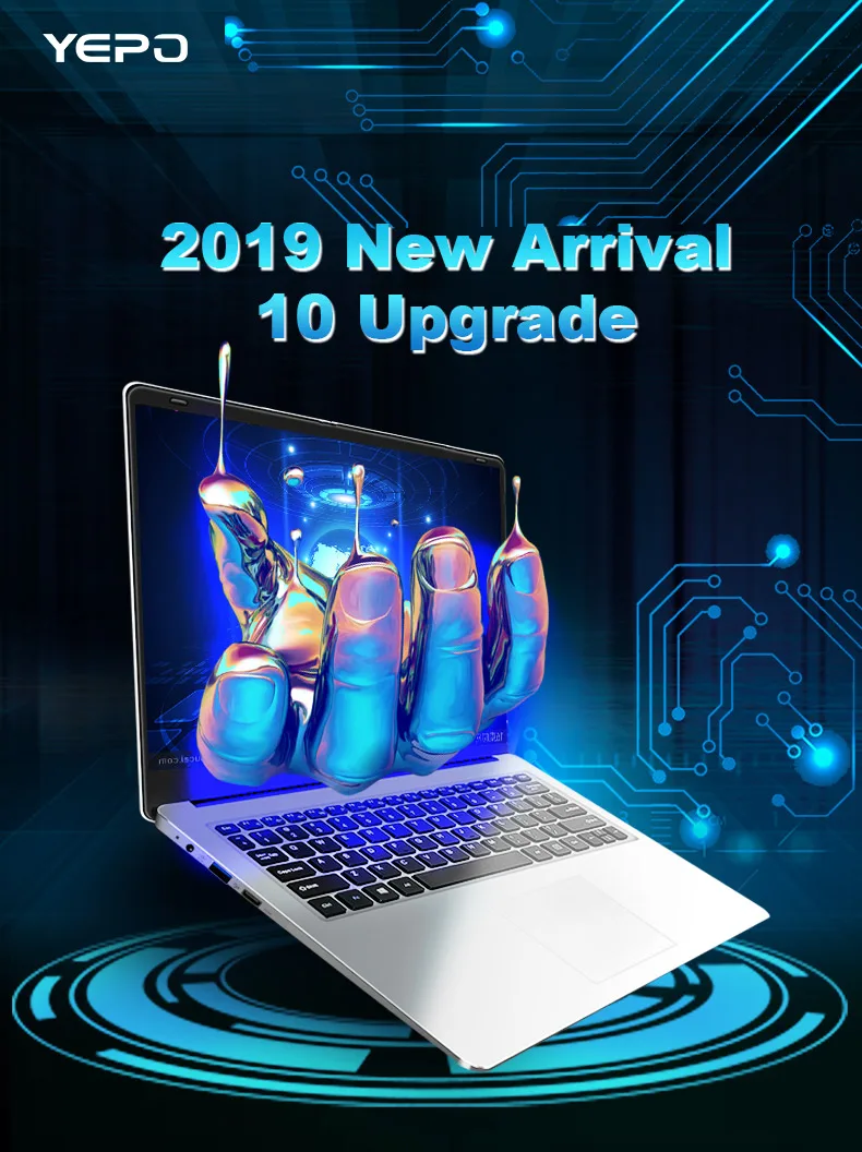 YEPO Notebook Computer 15.6 inch 8GB RAM 64GB/128GB/256GB/512GB SSD intel J3455 Quad Core Laptops With LED FHD Display Ultrabook