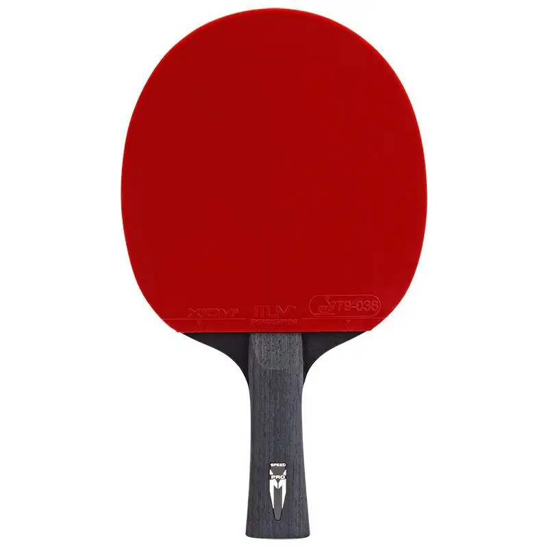 New Xiom Professional Table Tennis Racket Blade Rubber Pimples In High Quality 6/7/8/9 Stars Ping Pong Rackets - Цвет: 8 star long handle