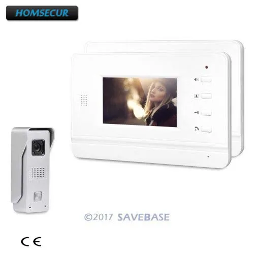 HOMSECUR 4,3 "Видео домофон безопасности качество ночного видения с цветными изображениями для домашней безопасности