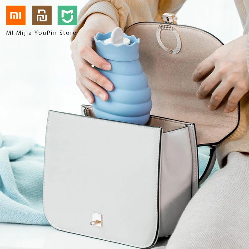Xiaomi 313/620 мл сумка для горячей воды s силиконовая бутылка микроволнового отопления