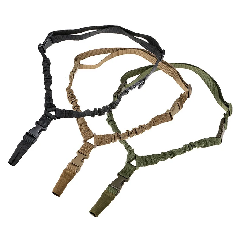 

Tactical Gun Sling Adjustable 1 Single Point Gun Rope Quick Release Rifle Strap Hunting Airsoft Rifle Gear
