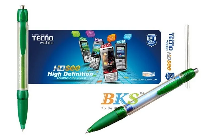 Custom Calendar Pen Retractable Banner Message Pen Flyer Pen With