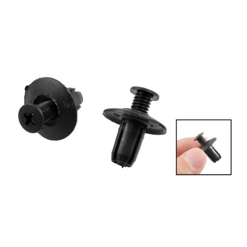 

Promotion! 20 Pcs 8mm Hole Push in Expanding Screw Panel Clips Plastic Rivet