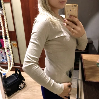 

Women Knitted Cashmere Pullover Sweaters 2019 Slim Fit Sweater Women Sweater Feminino Pullovers Long Sleeve Front & Back Zippers