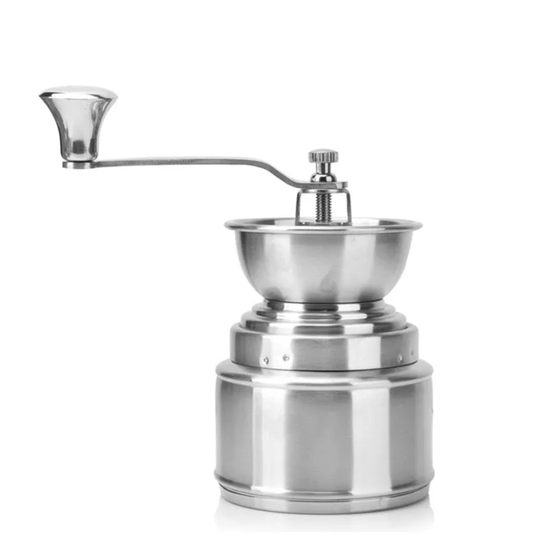 304 Manual Stainless Steel Coffee Grinder Portable Coffee Bean Grinder