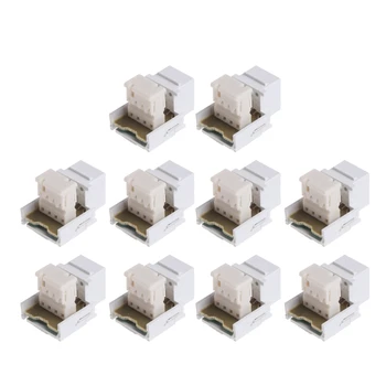 

New 10pcs Telephone Module RJ11 Voice Module 6P4C Keystone Jack Telephone Socket hot