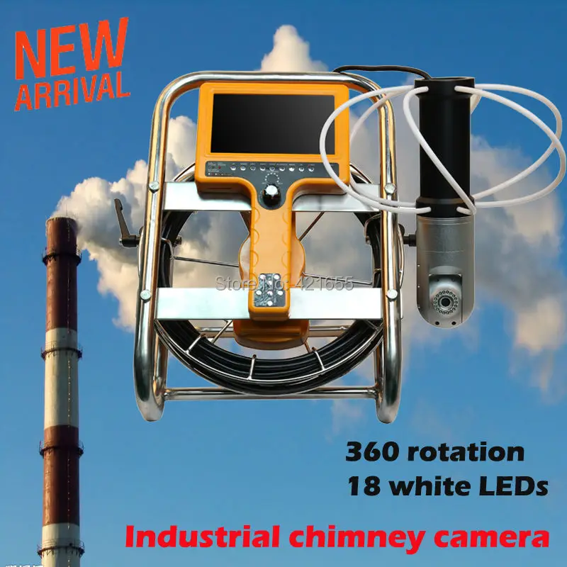 Professional chimney inspection camera system 20m cable,industrial