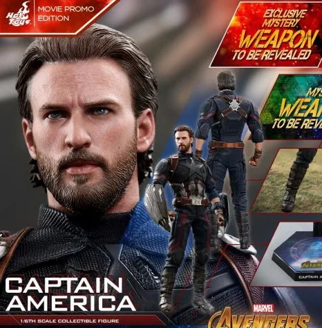 

HT Hottoys MMS481 Avengers 3 Captain America MMS480 Normal MMS481 Promo Version Collection Action Figure
