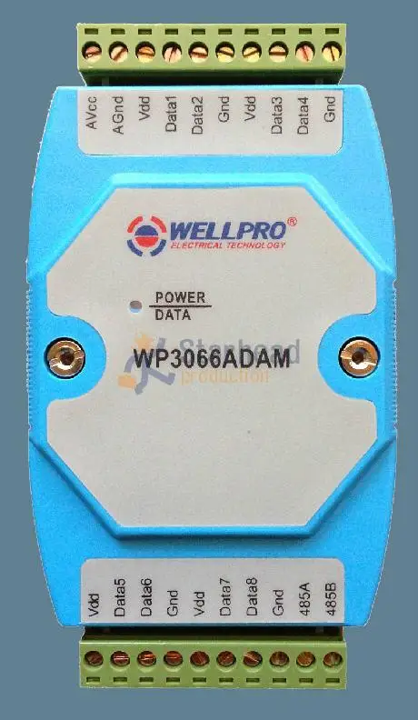 

8 Channel Isolated DS18B20 Temperature Sensor Input Module, RS485 Modbus Remote Data Acquisition, ADAM DIN Rail