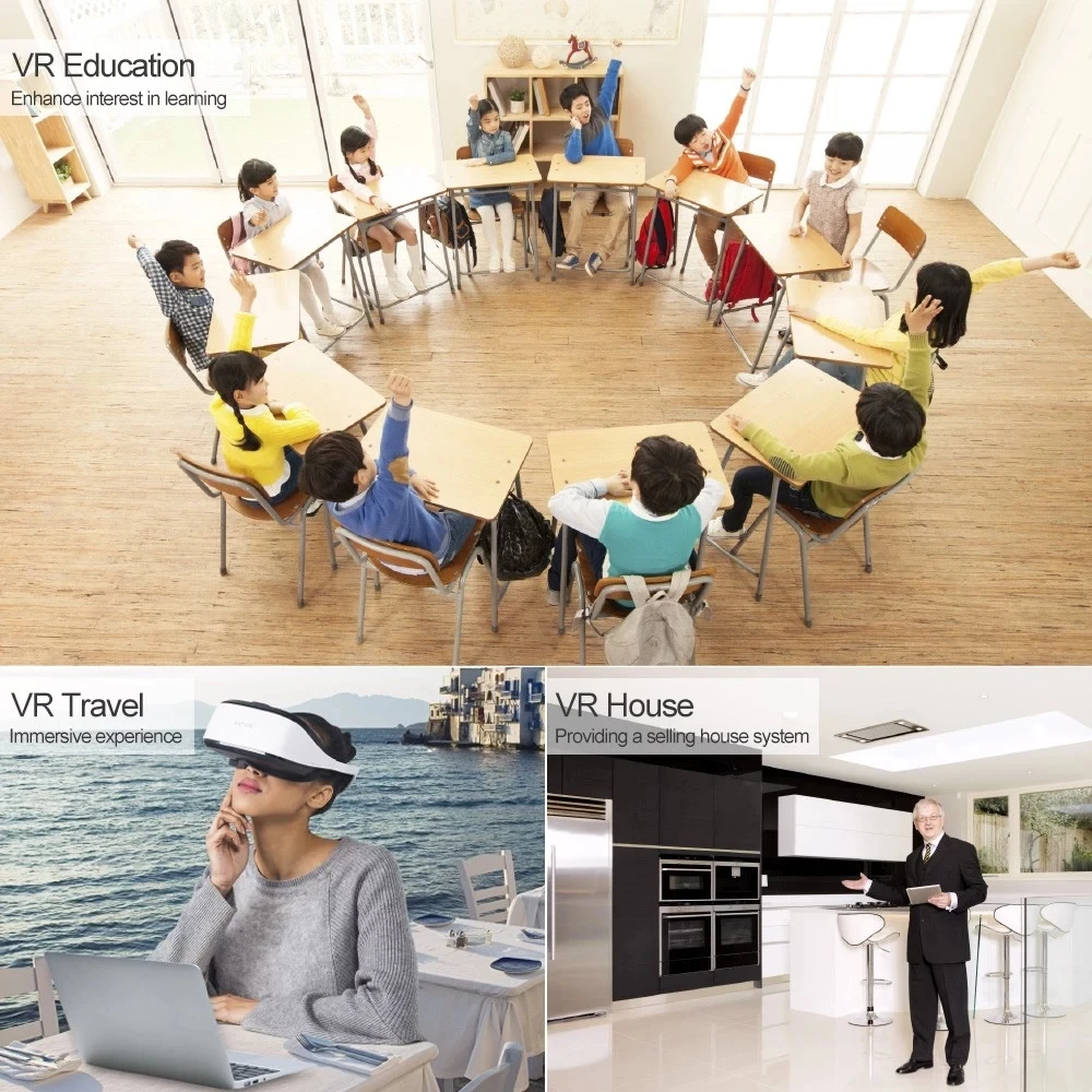 VR education, VR travel and VR house