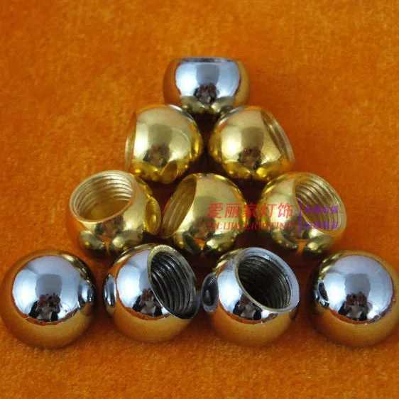 

5PCS Dia 15mm M10 inner tooth chrome plating gold bald bald cap round cap nut decorative nut lighting accessories DIY