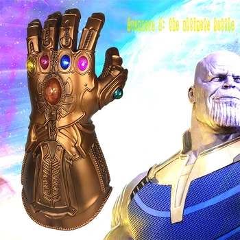 

LED Thanos Infinity Gauntlet The Avengers Infinity War Movie Cosplay Accessories Gloves Toys Gift Halloween Glow Party Supplies