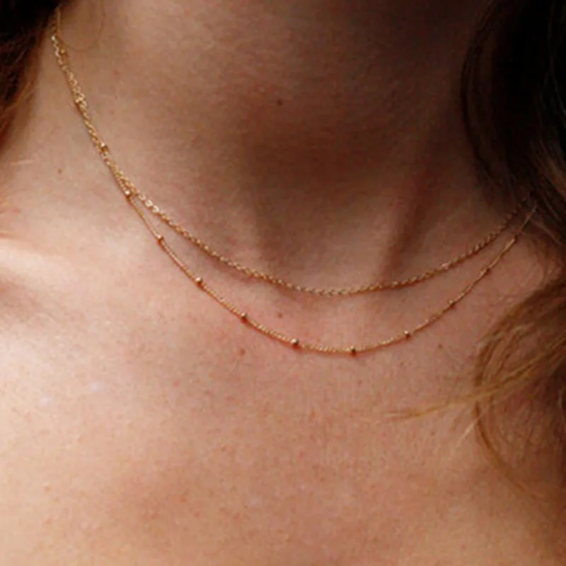 new fashoin layered necklace delicate 