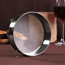 Ограниченная кухонная утварь Инструменты для выпечки сито экран ручной 304 нержавеющая сталь круглый 60 Сетка мелкая мука Bm-046