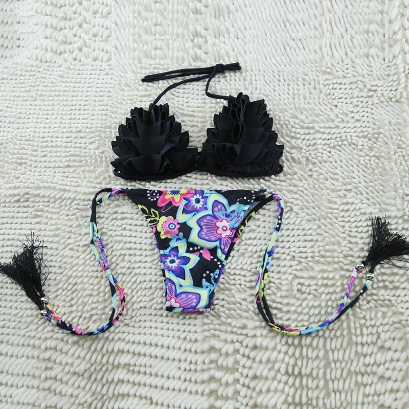 

Sexy Women Halter Bikini Set Swimwear Beach Bathing Swimming Two-Piece Suits S M Ljj