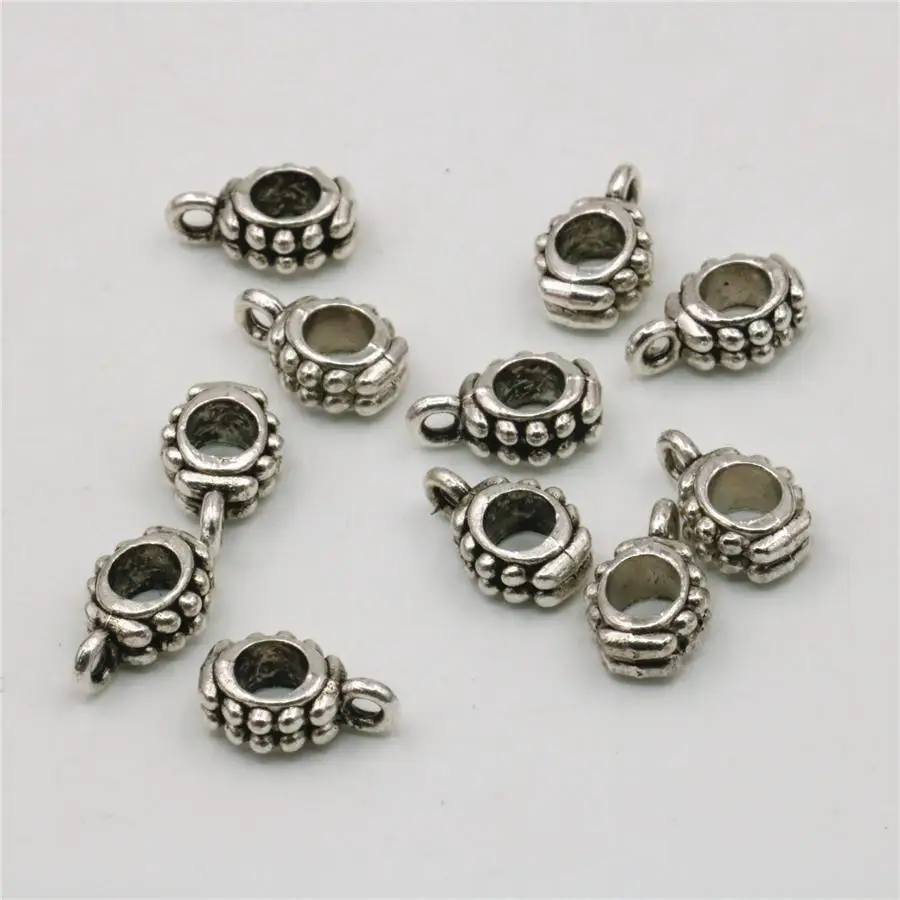 5PCS Hot Sale Separator Beads Copper Lucky DIY Loose Finding Accessories Circle Jewelry Making Design Women Girl Gifts 8x10mm | Украшения и