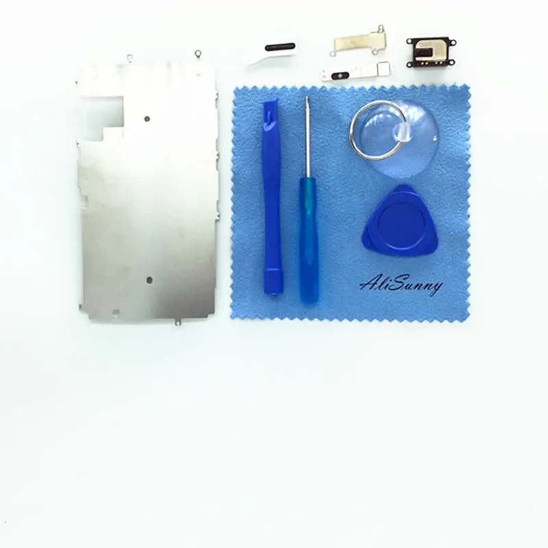 AliSunny металлический ЖК экран для iPhone 7 4 ''+ наушник + запасные части|heat shield plate|kit