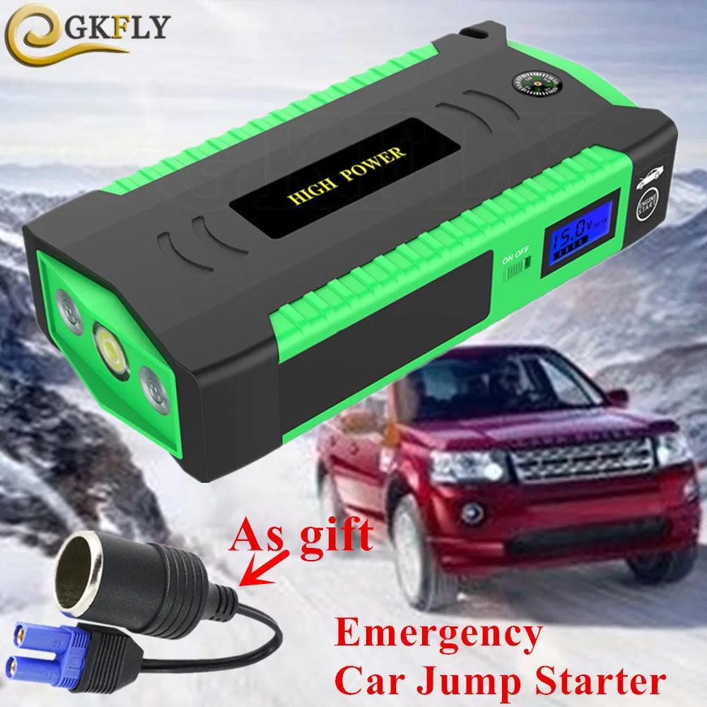 

Top Qaulity Jump Starter Portable 12V 16000mAh Starting Device 4USB Power Bank 600A Car Charger For Car Battery Booster LED