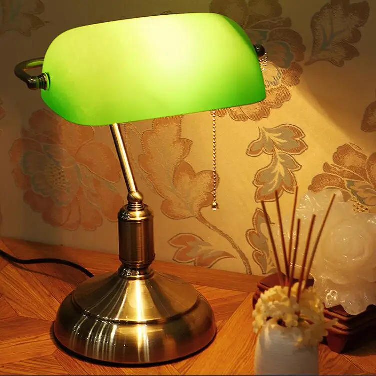 Индивидуальные Ретро настольные лампы в виде ракушки маленькая прикроватная лампа спальня гостиная кофе подарки настольные лампы зеленый/белый Освещение FG259 - Цвет абажура: styleC