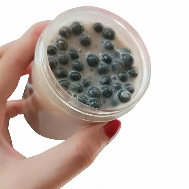

Milk Tea Black Beans Mixing Cloud Slime Squishy Putty Scented Stress Clay Toy