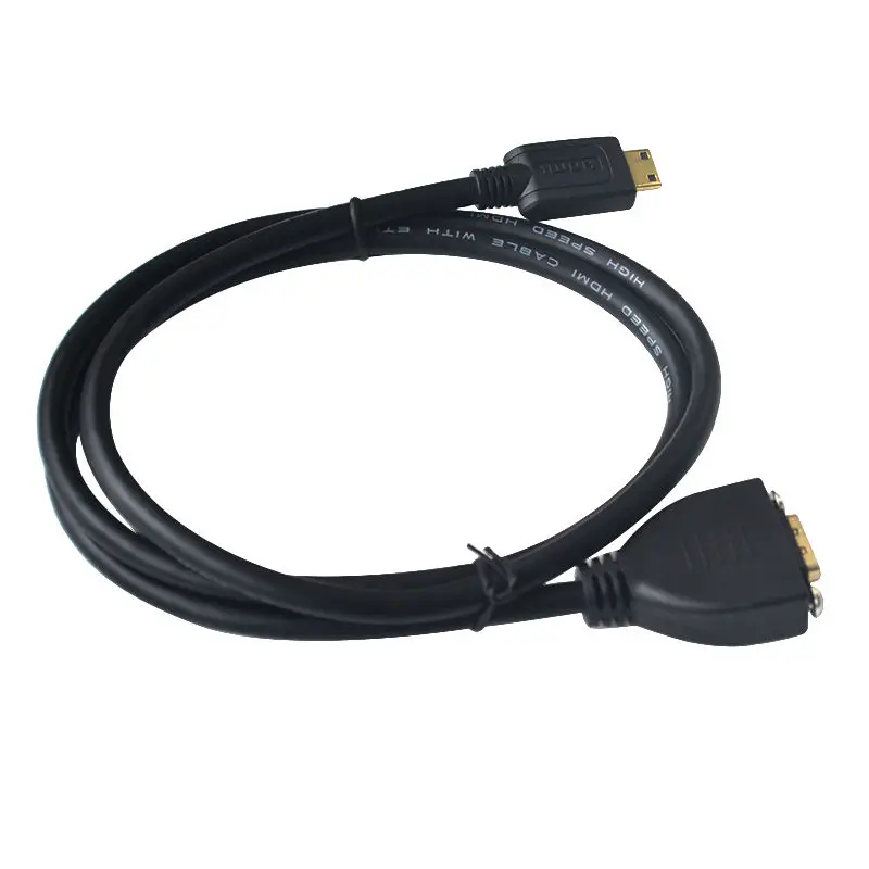 DANSPEED HDMI кабель Mini HDMI к HDMI мужчин и женщин Панель Крепление кабель-удлинитель для цифрового видео мини интерфейс кабель для передачи данных