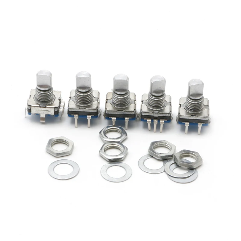 

5Pcs 12mm Rotary Encoder Push Button Switch Keyswitch Electronic Components Hot
