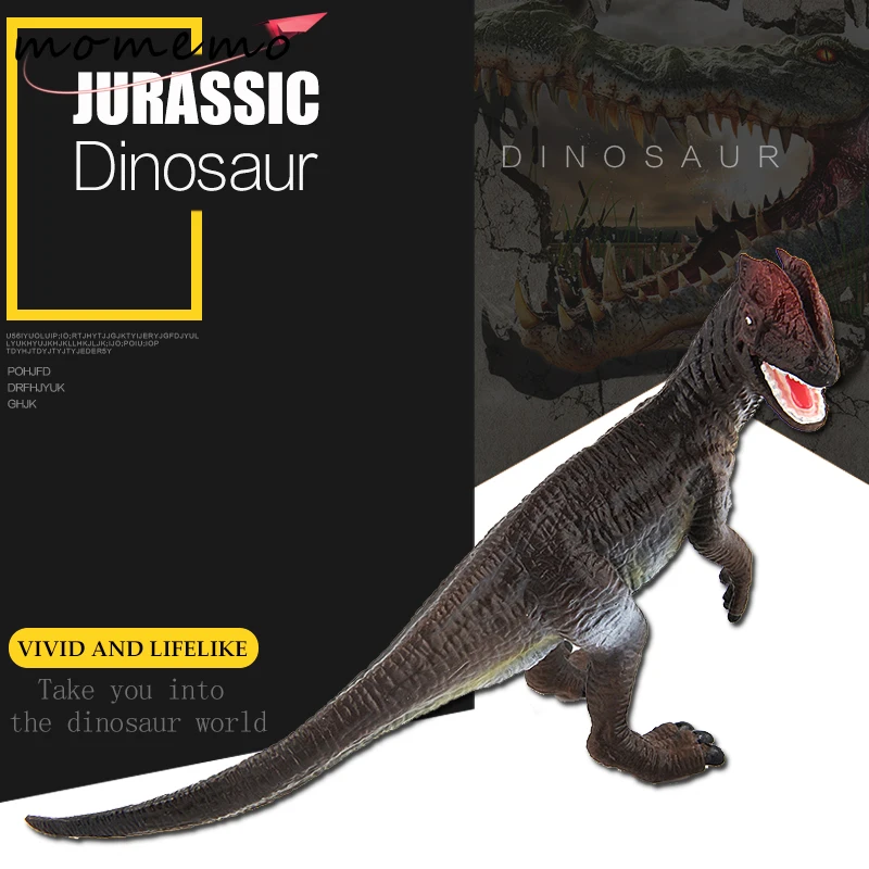 

MOMEMO Quality Dilophosaurus Dinosaur Model Toy Dinosaurs PVC Action Figure Model Toys Dinosaur Figures Set Boy Collection Toys