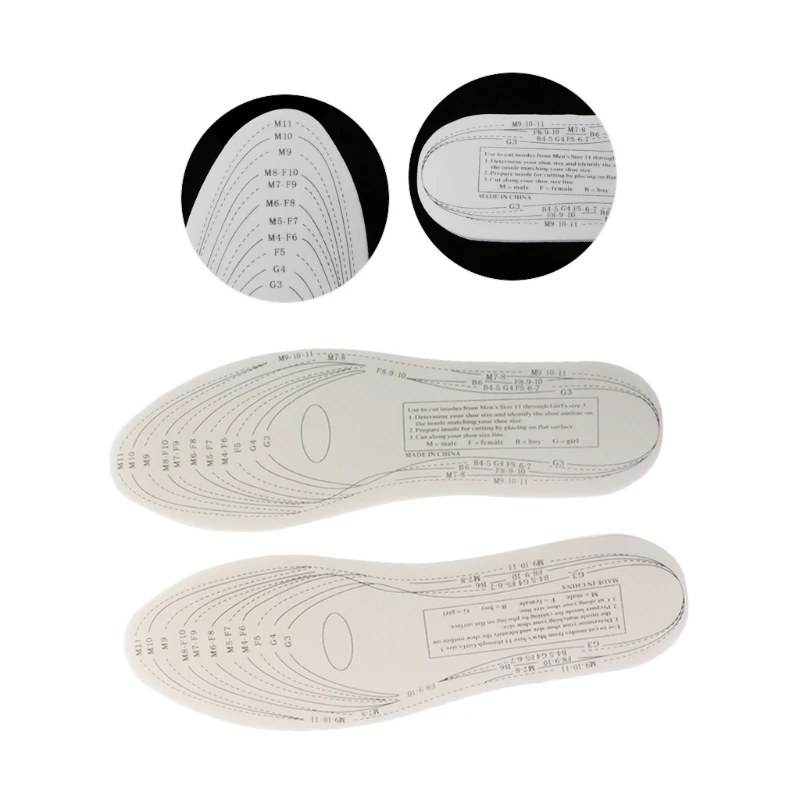 

3 Layers Thicken Breathable Elastic Pad Adjustable Size Insole With Soft Sponge