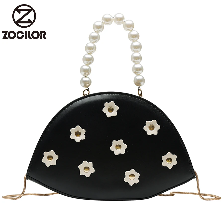 

Hot Fashion Beading Crossbody Bags for Women Shoulder Bag small Handbag PU Leather Rivet flower Women Messenger Bags