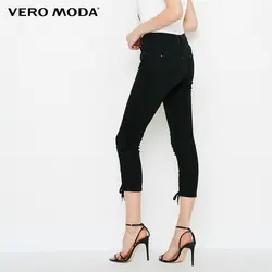 Vero Moda новые брюки с перекрестными ремешками три четверти маленькие джинсы для ног | 31826I553