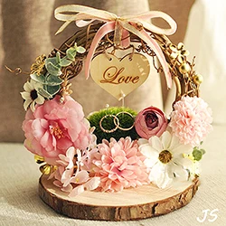 Акция на годовщину, 1 шт., разные стили, помолвка, свадьба, предложение, украшение, подарок, персональное кольцо, подушка, кольцо - Цвет: Pink Custom version
