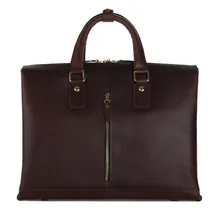 7214Q JMD Genuine Pull Up Leather Vintage Business Style Men’s Handbags For Man Briefcases Laptop Bag