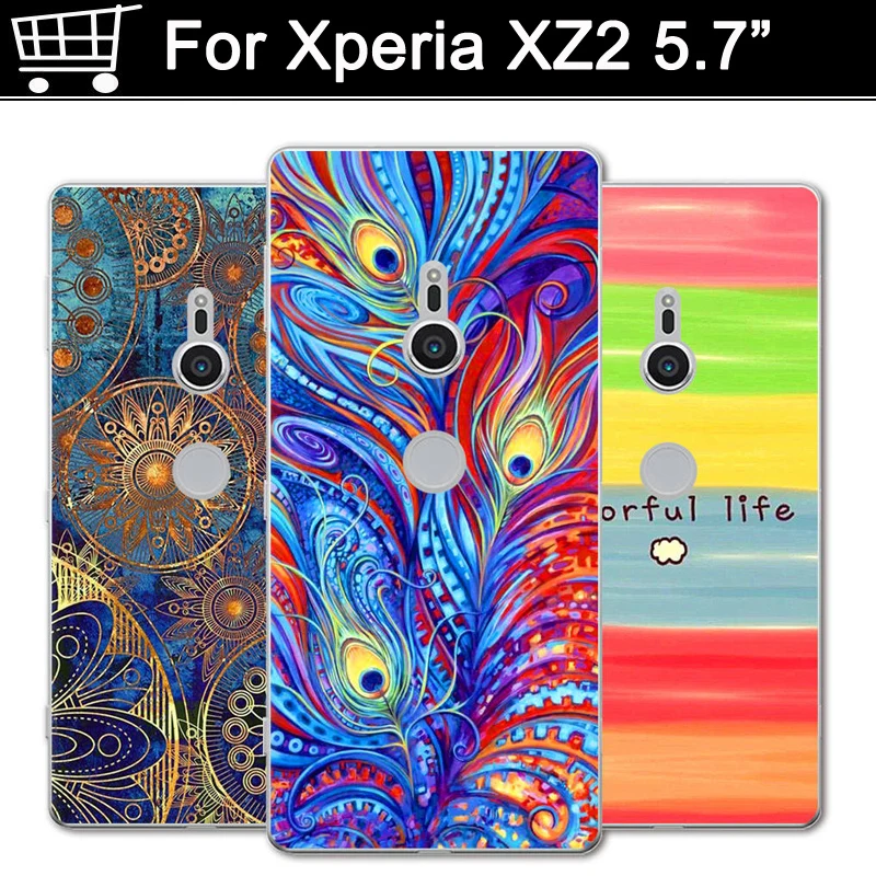 5 7 для Sony Xperia XZ2 чехол телефона красивая девушка мягкая задняя крышка Крышка XZ 2