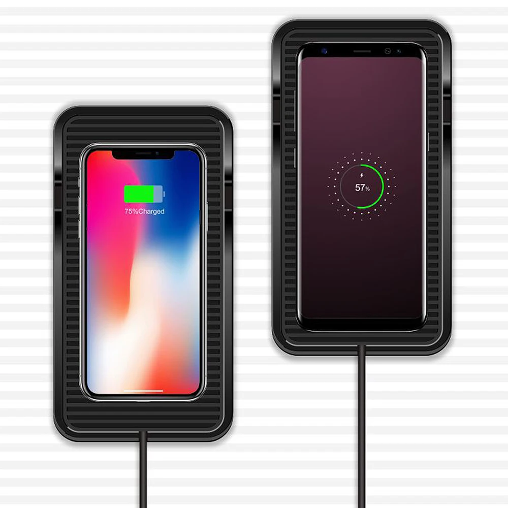 Car QI Wireless Charging Pad fit For Mercedes Benz BMW AUDI Porsche All Models Quick Charge Fast