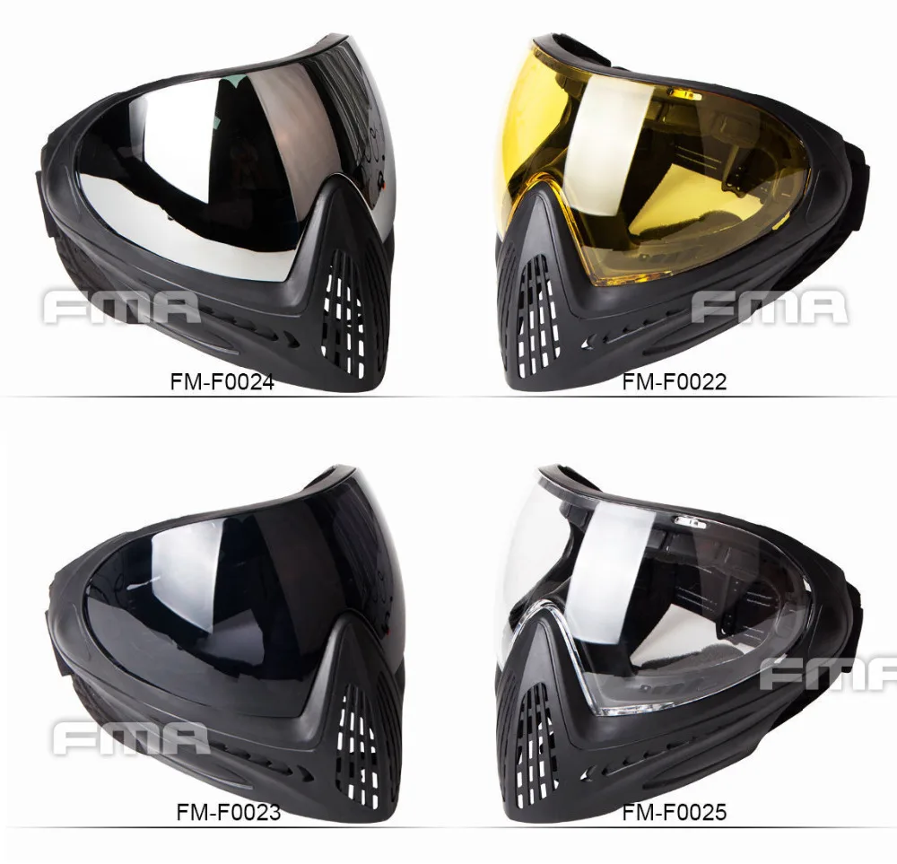 

Full Face Mask FMA F1 Paintball Airsoft Safety Anti-fog Goggle F0023