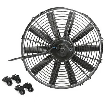 

Black 24V for Street/Rat/Hot Rod Classic Muscle Car Truck Universal Electric Condenser A/C Auto Cooling Fan radiator 14''