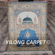 Yilong 2,8 'x4' восточные ковры Винтаж ручной работы Шелковый Молитвенный Ковер Классический персидский художественный коллекционный Гобелен(LH67B2.8x4