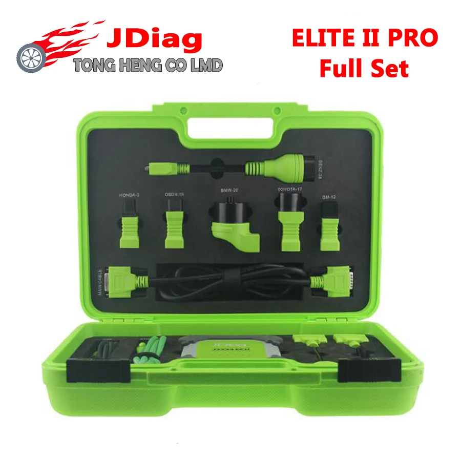 

DHL Free Original JDiag J2534 Full Set J Diag II Pro same as MS908Pro J-Diag Elite Auto Diagnostic & ECU Programmer