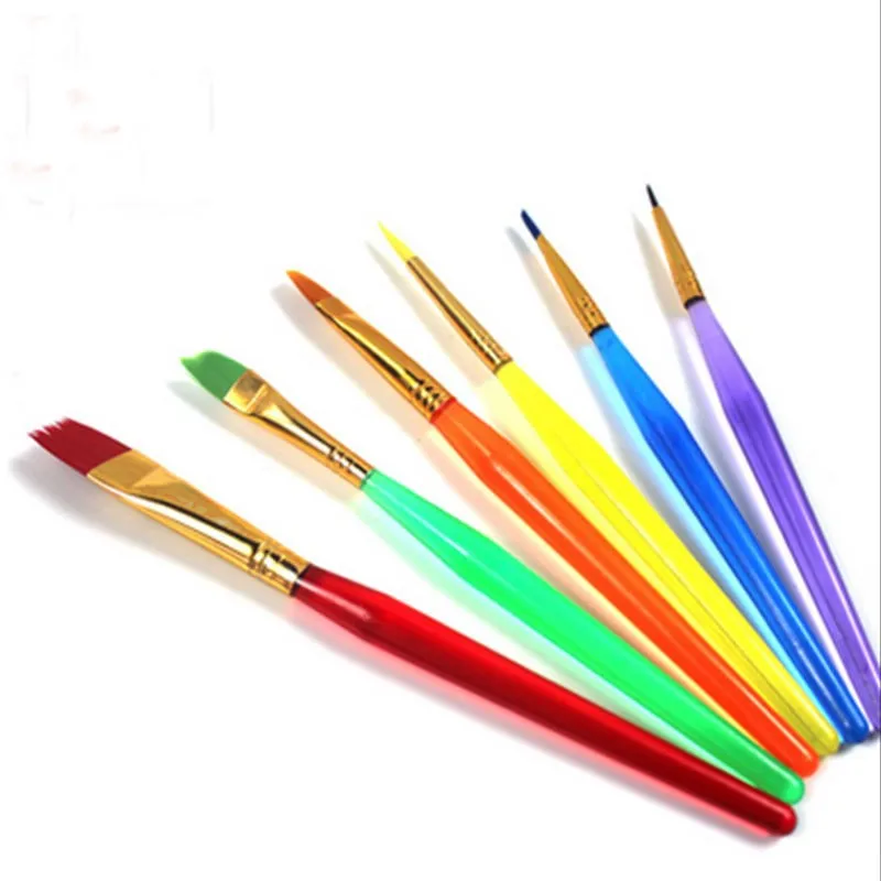 6pcs Pastry Brushes Cake Icing Painting Brushes Fondant Dusting Sugar