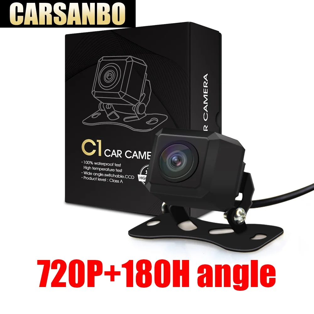 

Carsanbo 170 Degree Fisheye Lens Starlight Night Vision Car Rear View Camera Reversing Backup Camera Mini HD MCCD Reverse Camera