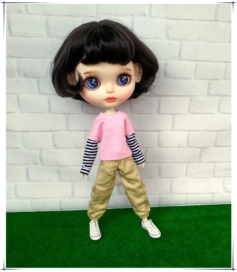 Новая модная одежда для куклы Blyth коричневые рабочие брюки кукол 1/6 аксессуары blyth