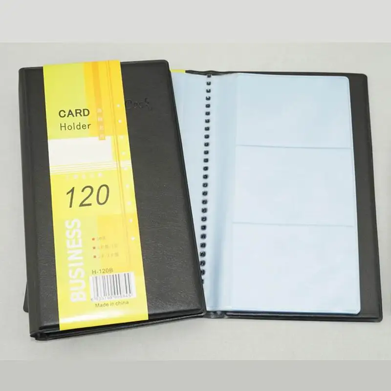100PCS 플라스틱 비즈니스 이름 카드 홀더 주최자 ID 케이스 (120 슬롯)