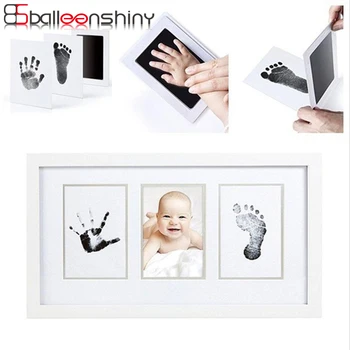 

BalleenShiny Baby Handprint Footprint Non-Toxic Newborn Imprint Hand Inkpad Watermark Infant Souvenirs Casting Clay Toys Gift
