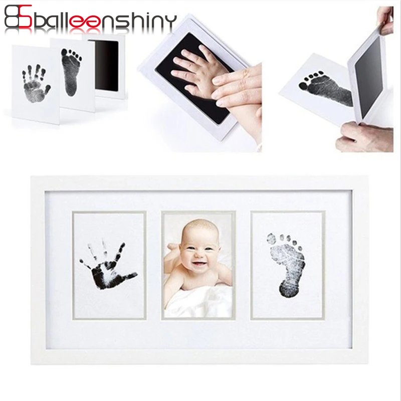 BalleenShiny Baby Handprint Footprint Non-Toxic Newborn Imprint Hand Inkpad Watermark Infant Souvenirs Casting Clay Toys Gift