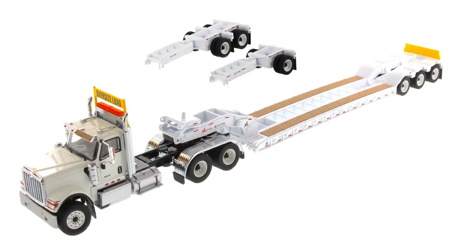 

DM-71015 1:50 International HX520 Tandem Day Cab Tractor with XL 120 Lowboy Trailer in white