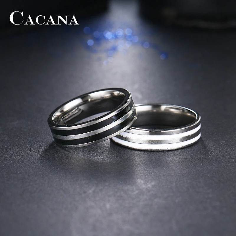 Какана кольца из нержавеющей стали для женщин двойная петля керамическая мозаика модные ювелирные изделия оптом № R178 179