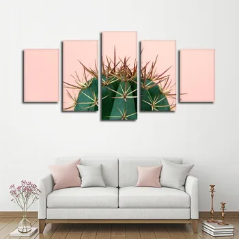 

Modular Canvas HD Print Painting 5 Pieces Plant Prickly Cactus Pictures Wall Art Framework Home Decor Poster Living Room Artwork