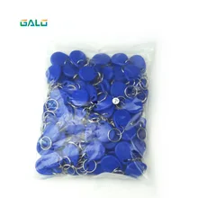 100 шт 125 кГц RFID Бесконтактный брелок кольцо контроль доступа карты Rfid красный желтый синий метки