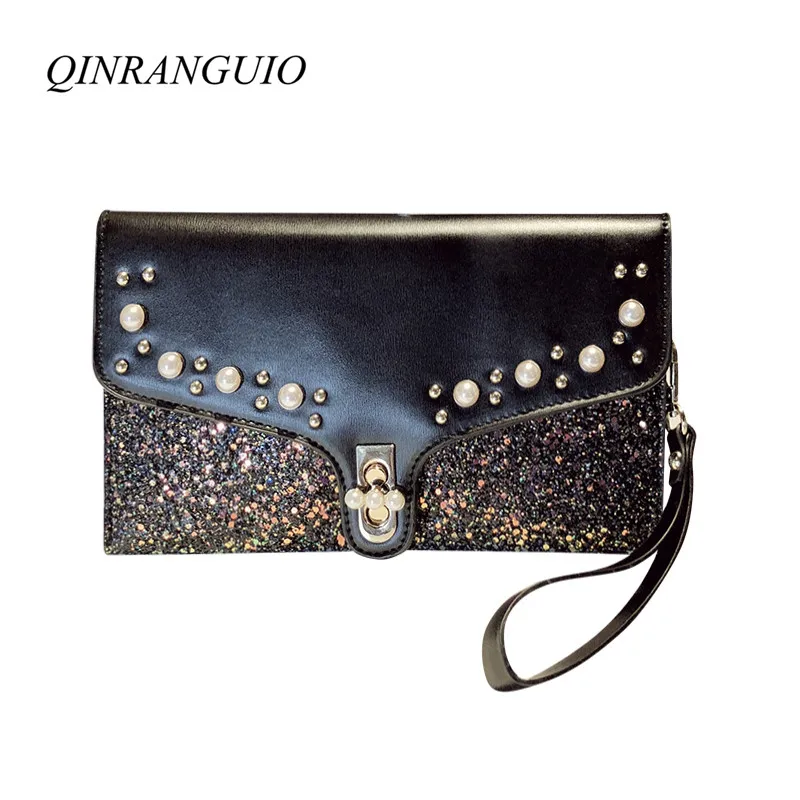 

QINRANGUIO Crossbody Bags for Women 2018 Fashion Clutches Women Bag Chains Small Shoulder Bag Women Bolsa Feminina Sac A Main