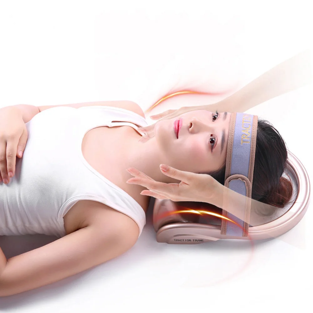  Manual Portable Pneumatic Neck Traction Pillow Cervical Vertebra Tractor Inflatable Traction Tools 